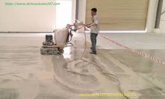 Đánh bóng sàn bê tông nhanh hiệu quả tại Thái Bình