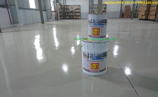 Sơn epoxy trong đánh bóng sàn bê tông